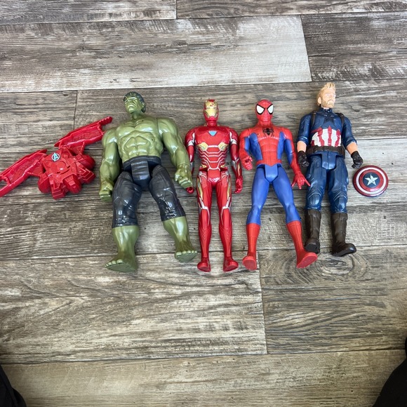 Marvel Avengers Infinity War Titan Hero Power FX 12" Figures‎ Lot of 4 W/ Pack - Picture 1 of 7